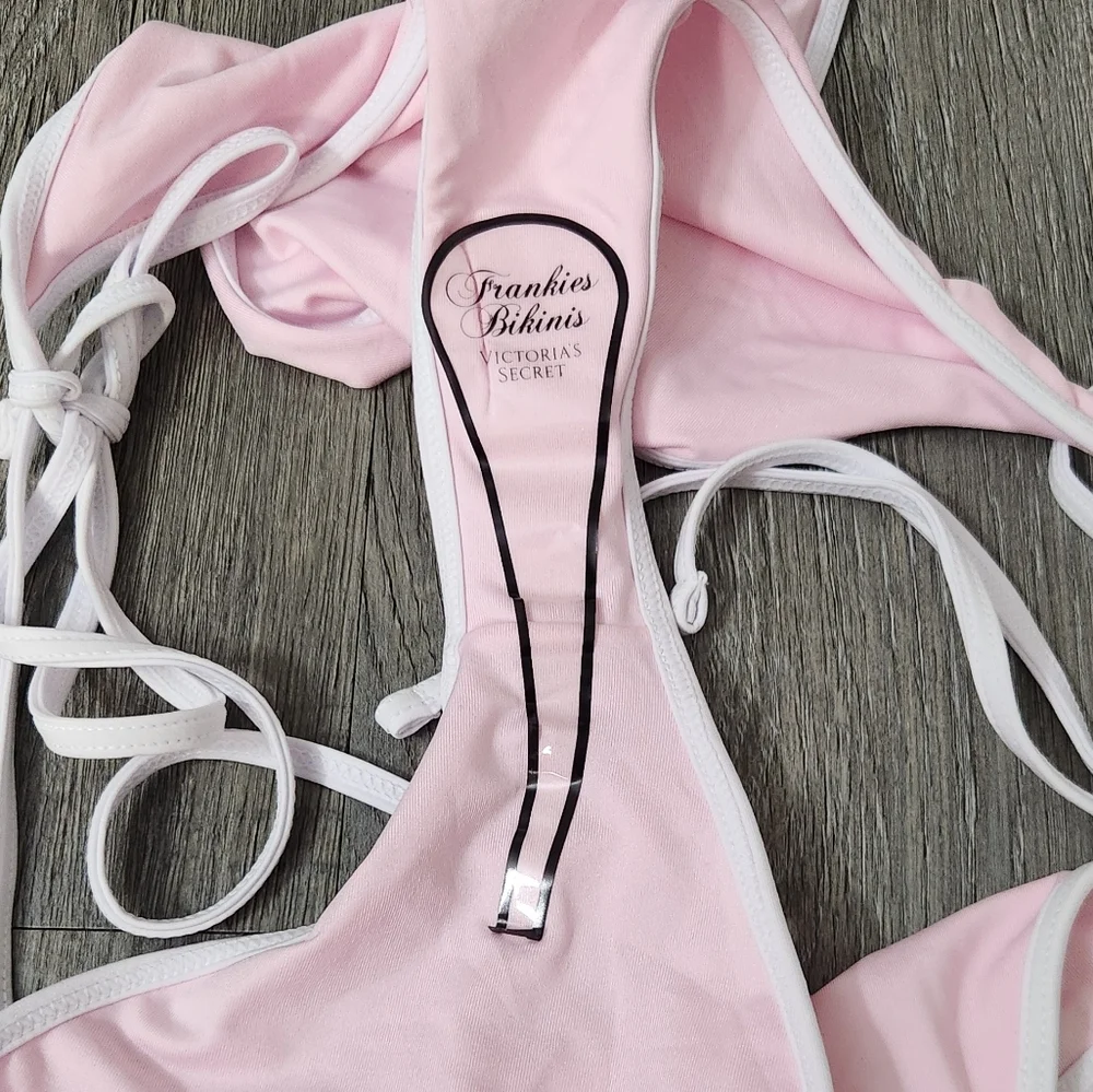 New!Frankies Bikini Amalia‎ One-piece Monokini Pink Heart
